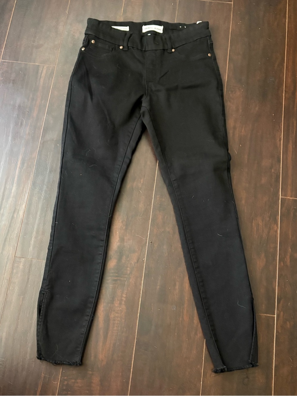 Tribal Black Skinny Jeans | Raw Hem Ankle | Stretch Denim | Sizes 4 & 6 | NWT